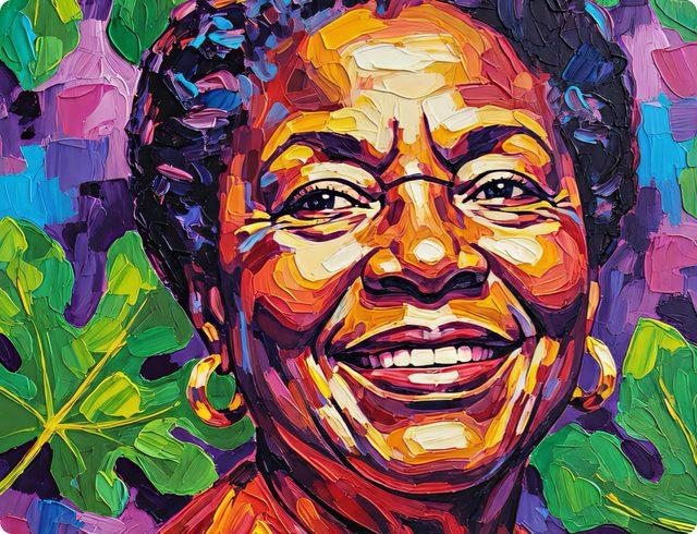 Illustrated portrait of Sister Gloria, The Prayer Warrior